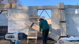 Лёгкий способ установки опалубки на армопояс  в одиночку.