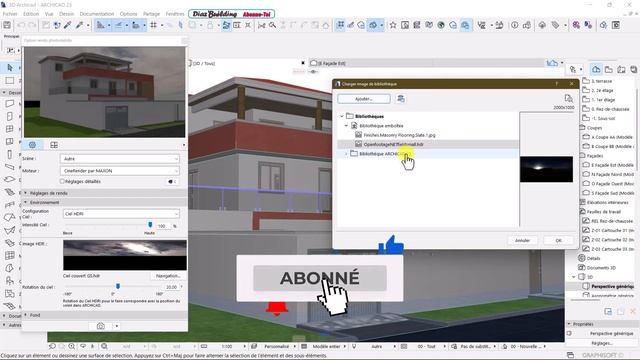 Tutoriel Archicad Rendu réaliste avec Cinerender смотреть онлайн