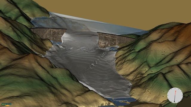Dam Break Simulation | FLOW-3D HYDRO смотреть онлайн