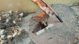 Обрезатель для чеснока из сегметов БЕЗ СВАРКИ, с пружиной