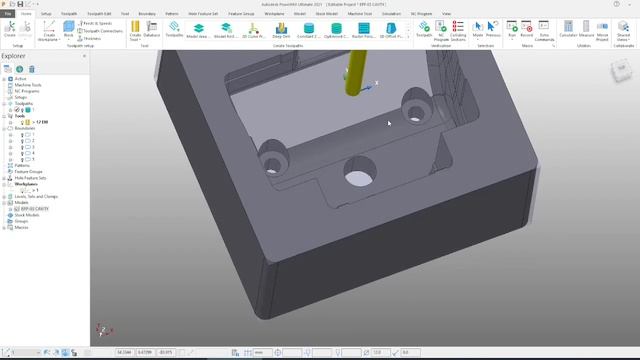 Autodesk Powermill 2021 Programming And Powershape Holes Pach Surface Modal Tutorial