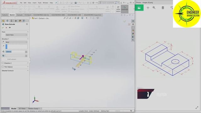 Solidworks Tutorial for Beginners Part - 03 #CAD #CAM #CAE #Solidworks #Tutorial #Training #Design смотреть онлайн