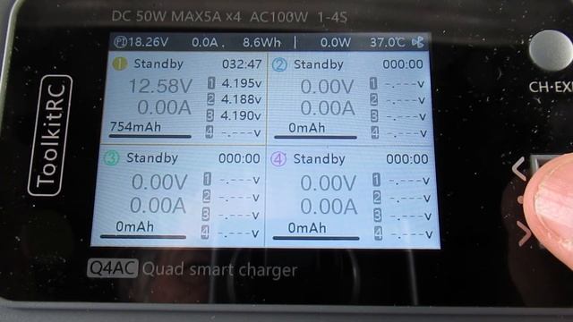 ToolkitRC Q4AC AC DC 4 Channel LiPo Battery Charger | Quad Recharger смотреть онлайн
