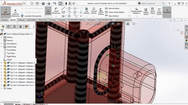 Basic 3D CAD : Exercise 3-10 [Part][Assembly] - SolidWorks tutorials EXERCISES смотреть онлайн