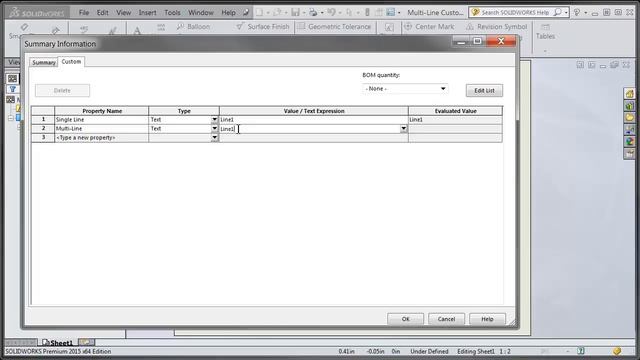 Tech Tip: Multi-Line Custom Properties in SOLIDWORKS смотреть онлайн