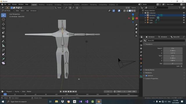 Blender 2.8 - Animation basics - part 2 - Rigging in Sinhalese смотреть онлайн