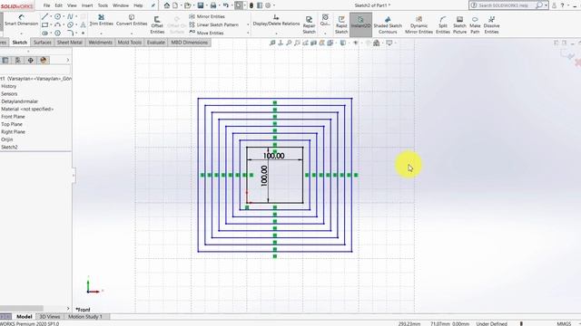 Solidworks 2020 ile Sil Baştan-24-Rotate & Scale & Stretch смотреть онлайн