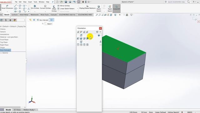 SolidWorks Tutorial 2 - Extruded Cut смотреть онлайн