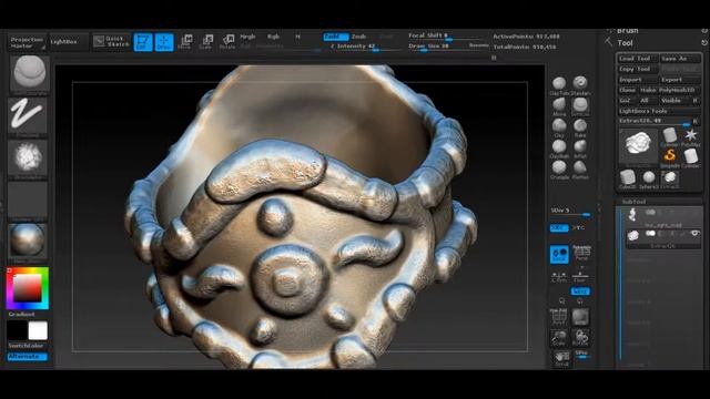 Zbrush fast sculpt - Ogre mage, belt. Part 2! смотреть онлайн