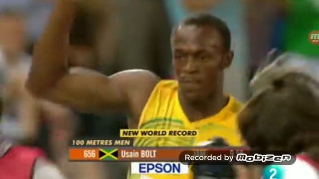 Récord mundial de Usain Bolt 9,58 смотреть онлайн