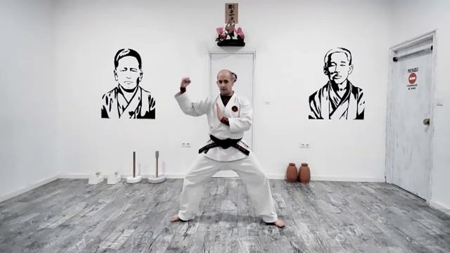 Entrenamiento de karate: ataques yoko (laterales) en los katas de Goju Ryu. смотреть онлайн