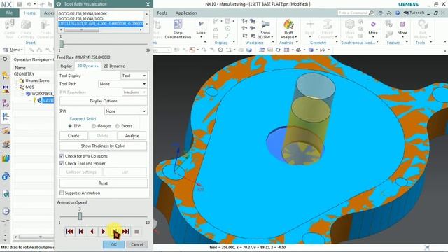 NX CAM Non Cutting Moves Optimization Tutorial -siemens NX10
