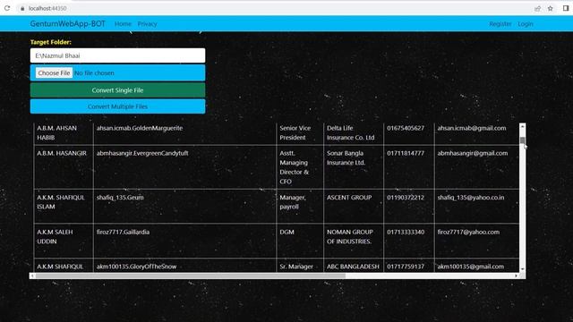 Word To Excel File Conversion BOT