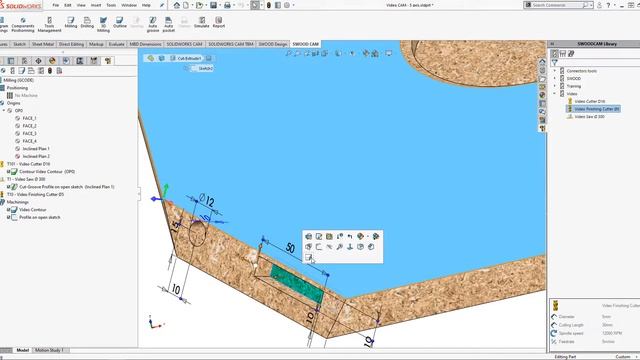 SOLIDWORKS | SWOOD CAM 5 akset
