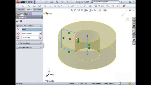 LearnSW for Beginners 08 Revolved Boss (Solidworks Tutorial) смотреть онлайн