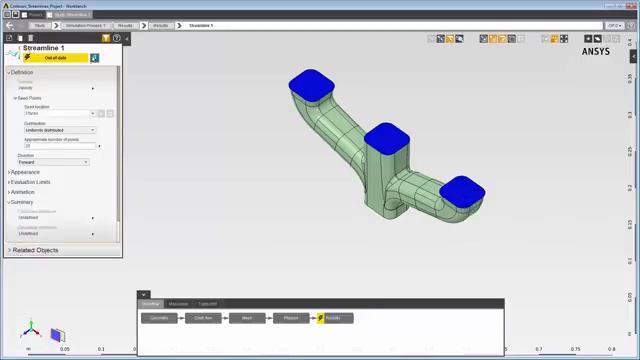 ANSYS AIM Results Contourson Streamlines смотреть онлайн