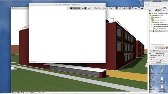 Batch Rendering in ArchiCAD смотреть онлайн