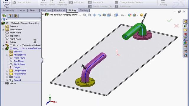 SOLIDWORKS Routing 11 ( Using Reducers ) смотреть онлайн