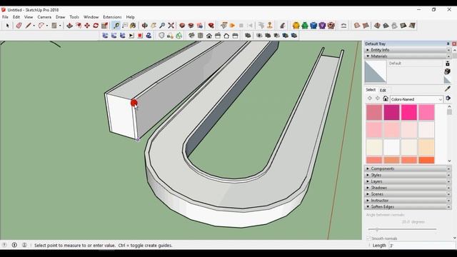how to create ramp in sketchup | shape bender plugin | sketchup tutorial смотреть онлайн