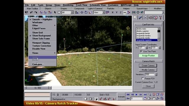 Curso 3DS Max Avançado Completo | Vídeo 10/15 - Câmera Match Tracker смотреть онлайн