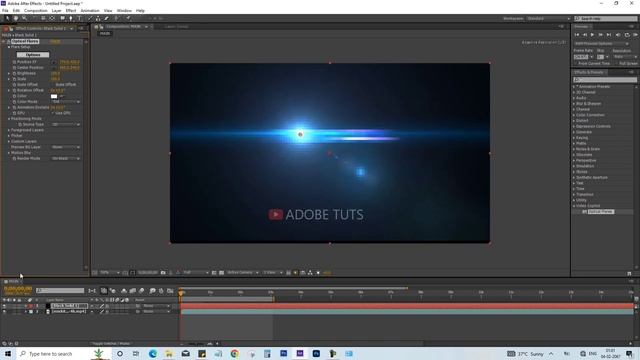 How to Use the Optical Flare Plugin in After Effect смотреть онлайн