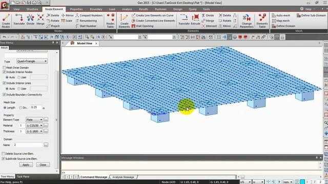 Flat Slab with midas Gen - 1 Modeling смотреть онлайн