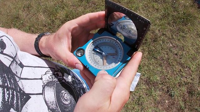 ГЕОЛОГИЧЕСКИЙ КОМПАС. ОПРЕДЕЛЕНИЕ МЕСТОПОЛОЖЕНИЯ НА КАРТЕ БЕЗ GPS. смотреть онлайн