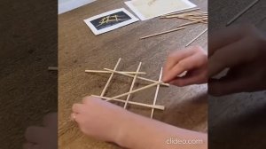 Make a Da Vinci Self-supporting Bridge from Chopsticks            #wood #puzzle #howto #woodbridge