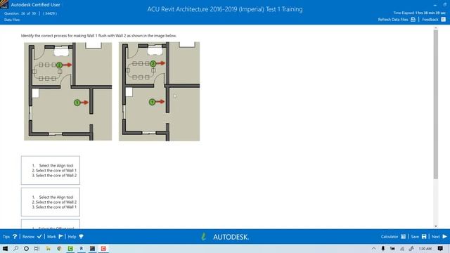 REVIT CERTIFIED USER GMETRIX PRACTICE EXAM #1 (QUESTIONS 21 - 30) смотреть онлайн