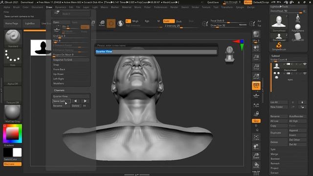 How to use Undo History, Camera View & Import Option in Zbrush? | Lesson7 | Chapter1 | Zbrush 2021. смотреть онлайн