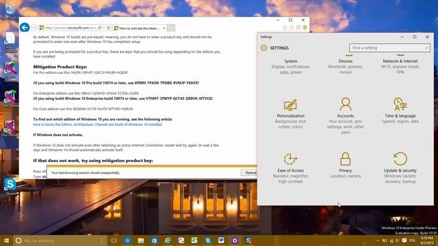 How To Activate ANY Windows 10 Build 10.0.10130 EN US смотреть онлайн