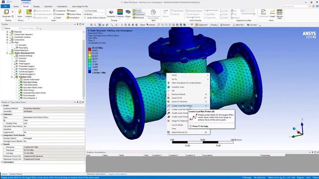 How to use local probes to find local peaks in result objects within Ansys Mechanical смотреть онлайн