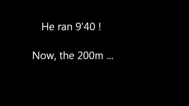 AMAZING ! Bolt run faster than 9'58 and 19'19 ! смотреть онлайн