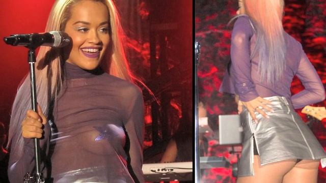Rita Ora Flashes Her N!pple Pasties On Stage смотреть онлайн