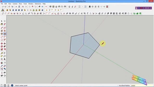 Học 3d sketchup 9 sử dụng lệnh vẽ polygon learning sketchup study 3d how to use polygon tool смотреть онлайн