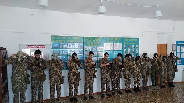 Одевание противогаза смотреть онлайн