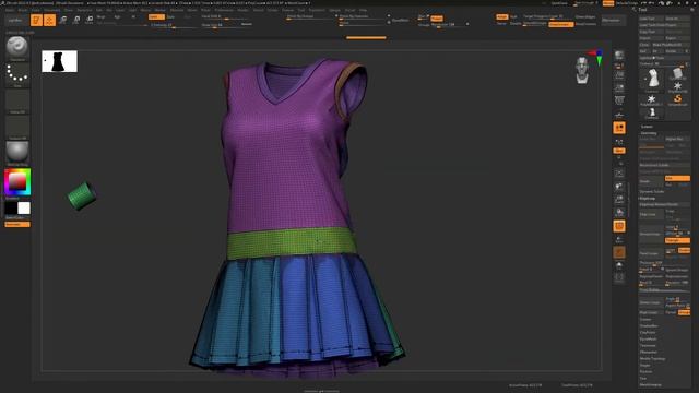 Make Highpoly Models from Marvelous Designer Meshes (Blender or Zbrush) смотреть онлайн