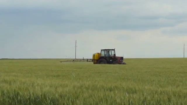 Опрыскивание озимой от вредителей.MOV смотреть онлайн