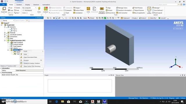 Tutorial Explicit Dynamic (Ansys) смотреть онлайн