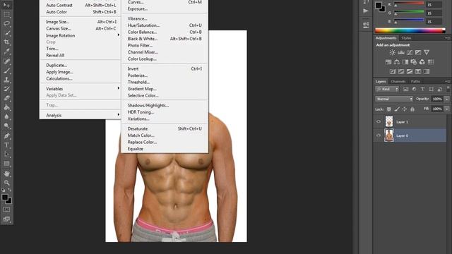Photoshop tutorials - How to get six pack Abs Photoshop CS6 смотреть онлайн