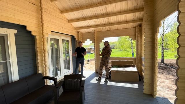 Про террасную доску в доме из мини-бруса смотреть онлайн