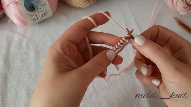 УРОКИ ВЯЗАНИЯ ДЛЯ НАЧИНАЮЩИХ 🔥🔥🔥                Урок 2 лицевые петли. #учимсявязать #урокивязания