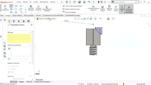 SOLIDWORKS Premium 2020 SP1 0 Pieza1 2020 11 14 18 58 07 смотреть онлайн