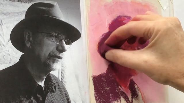 Red Analogous Pastel Portrait Painting Demo смотреть онлайн