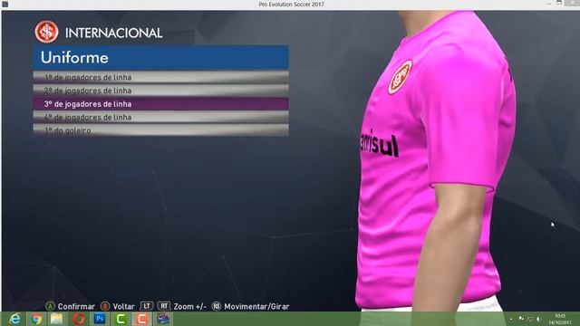Camisa “Outubro Rosa” do Internacional 2017 para PES 2017 смотреть онлайн