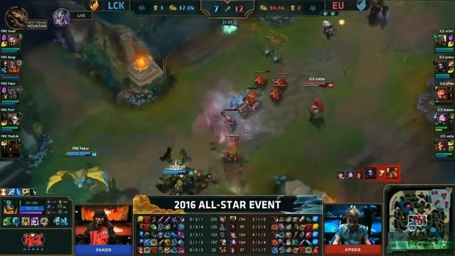 2016 All-Stars Barcelona Day 3 - LCK (Korea) vs EU LCS Highlights смотреть онлайн