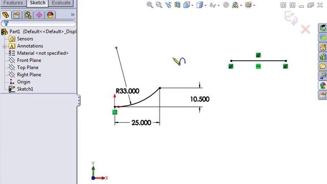 SolidWorks Part Modeling 01 Advanced Sketching 05 Conic смотреть онлайн