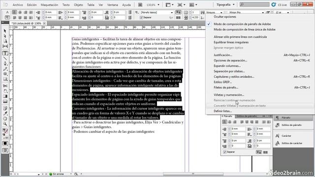 Curso Adobe inDesign CS5_72 смотреть онлайн