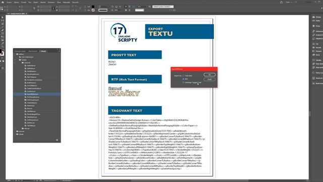 17 Základní scripty v InDesignu - InDesign tutorial CZ смотреть онлайн