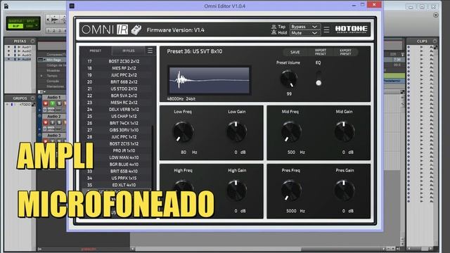 HOTONE OMNI IR CAB EDITOR - II PARTE #hotoneampero #hotone #overdrive  SIMULADOR DE CABINAS.